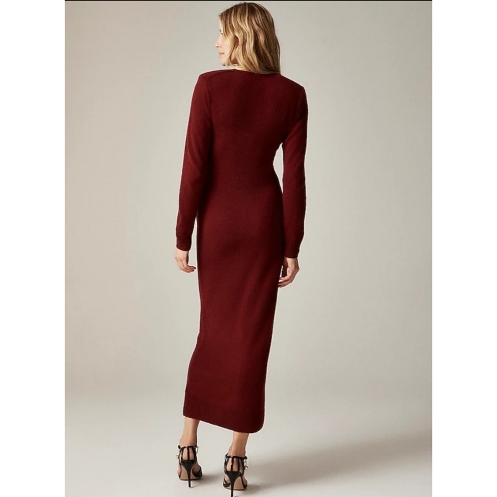 J.Crew Spring Street long-sleeve cashmere sweater-dress - Picture 3 of 5